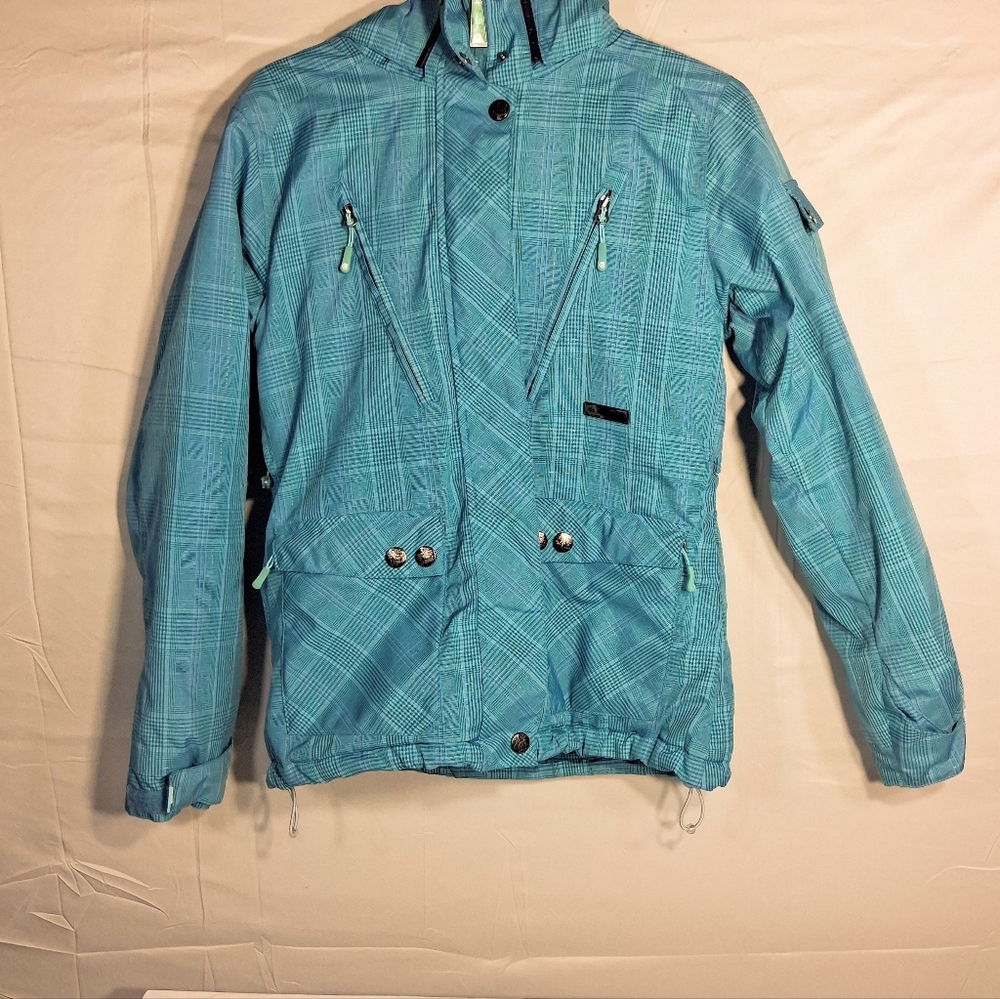 Trendy Women's Small/P Liquid Hooded Venture Aqua Like New Ski/Snowboard Jacket